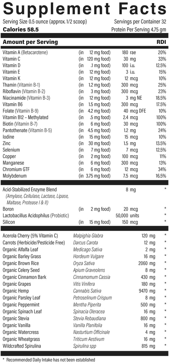 Vitamin & Mineral Shake™ Food Research Products Store
