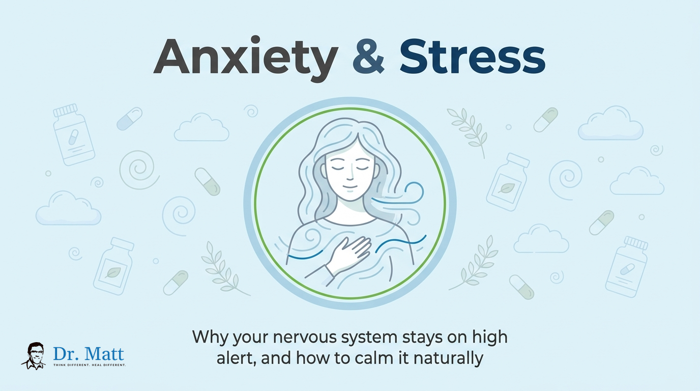 Anxiety & Stress: Causes, Symptoms & How to Support a Calmer Nervous System Naturally | drmattgianforte.com