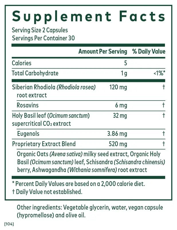 Daytime HPA 60 Capsules Gaia Herbs