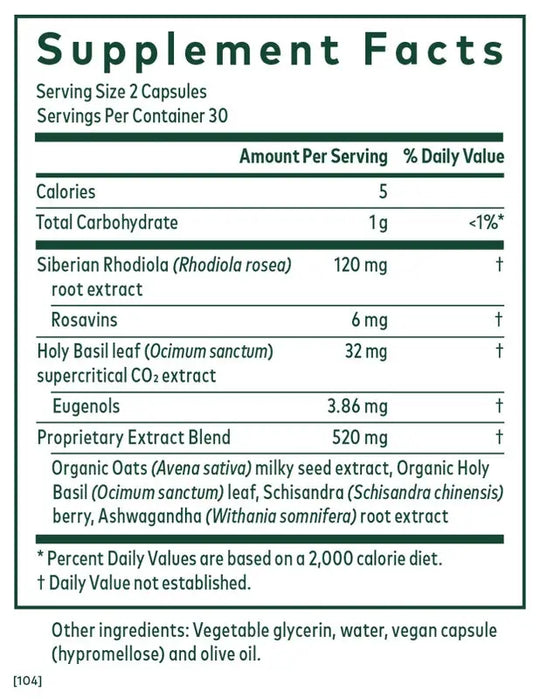 Daytime HPA 60 Capsules Gaia Herbs