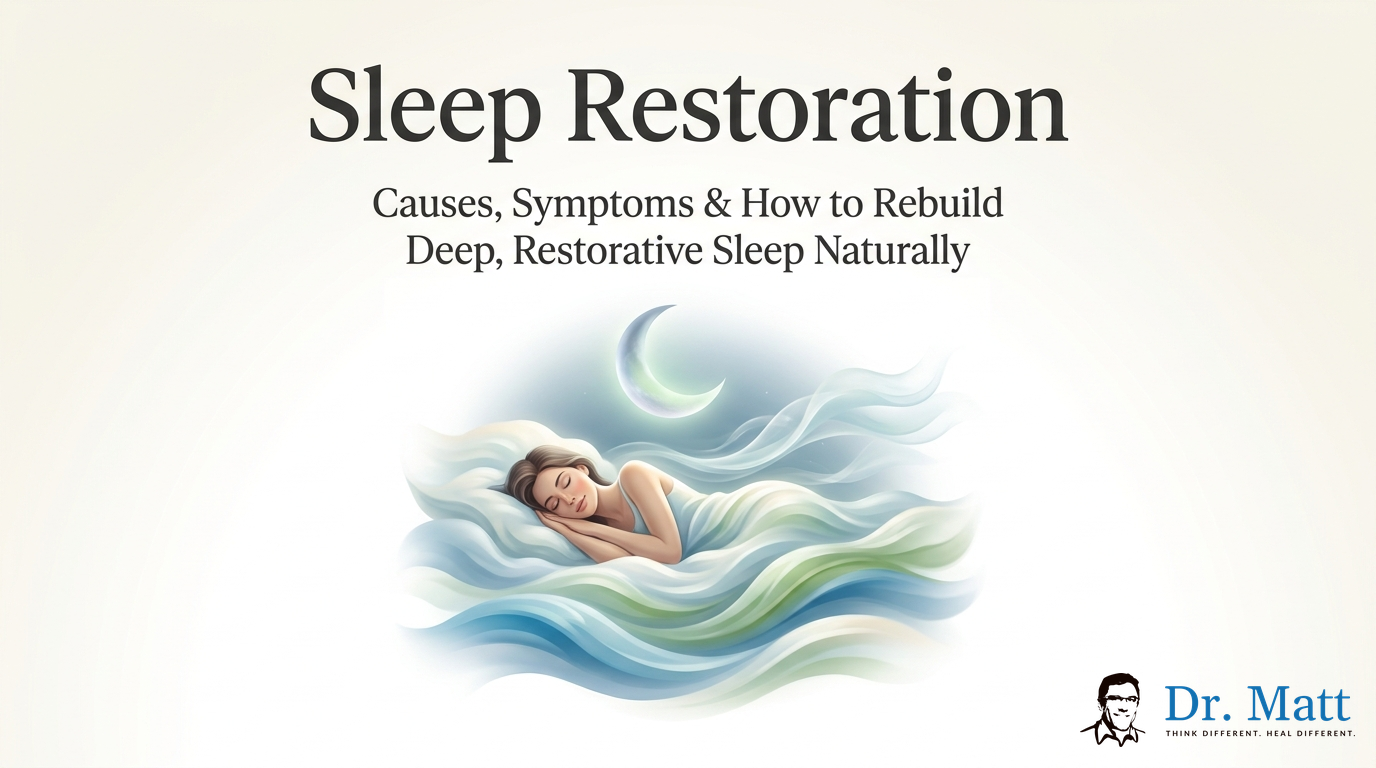 Sleep Restoration: Causes, Symptoms & How to Rebuild Deep, Restorative Sleep Naturally | drmattgianforte.com