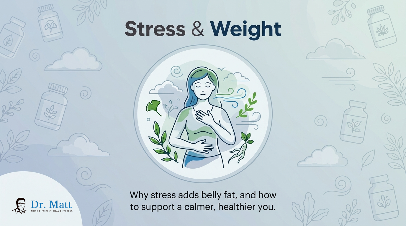 Cortisol & Stress-Driven Weight Gain: How to Support a Healthy Metabolism | drmattgianforte.com
