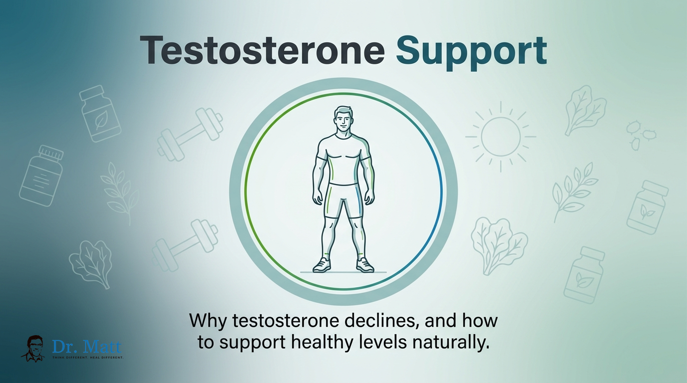 Testosterone Support: How to Support Healthy Testosterone Levels Naturally | drmattgianforte.com